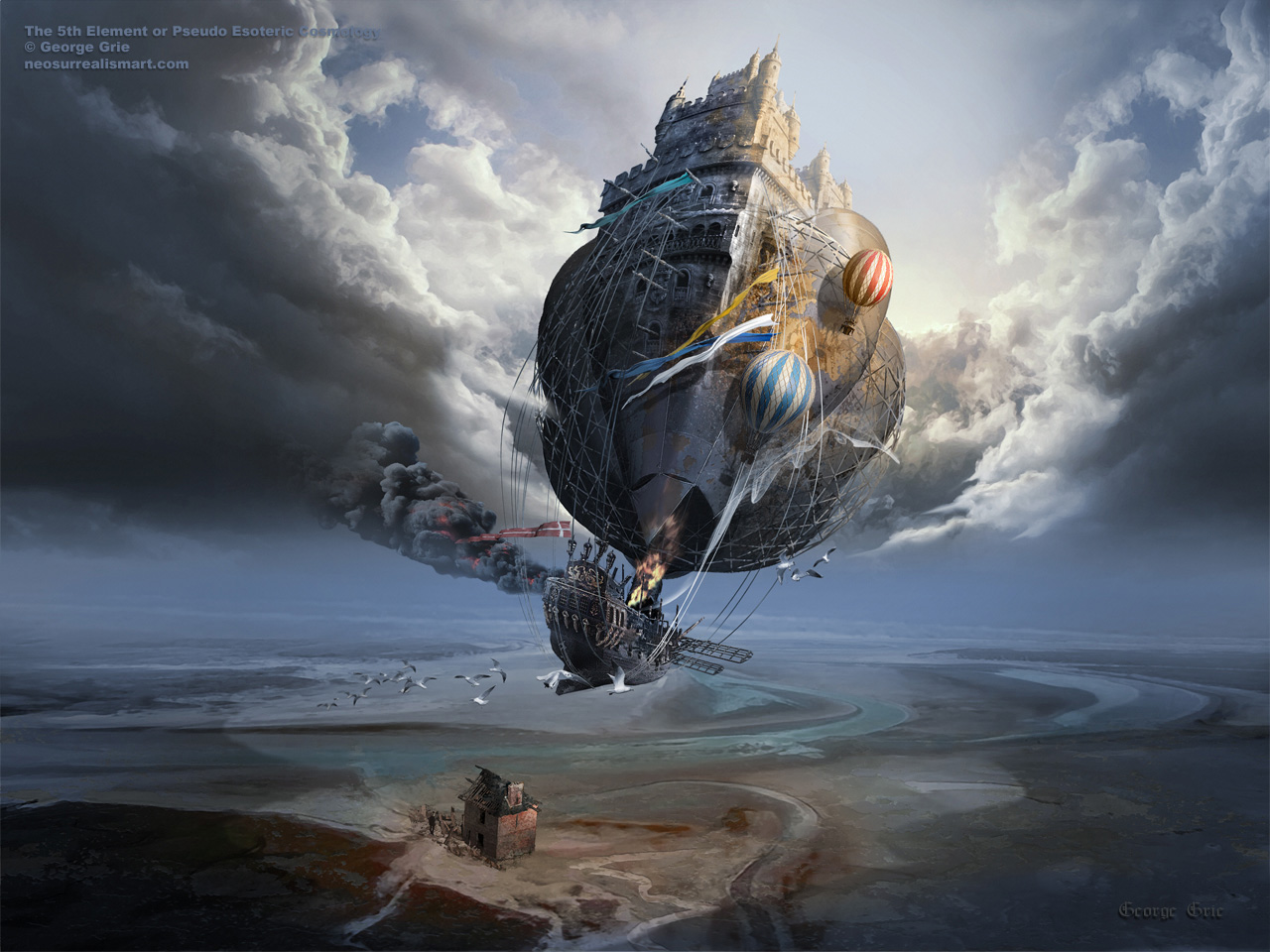 modern surrealism painting, contemporary surrealist graphic drawing, Философия, воздухоплавание, Нео-сюрреализм, шар, воздушный, горячий воздух, путешествие, произведение, большой, камень, дизайн, пустыня, синий, свет, современный, небо, аппарат, солнце, обои, дом, приключение, лодка, пустая, руины, вдохновение, восход, яркий, огонь, свобода, сюрреалистическая идея, красочный, красота, закат, фон, элемент, природа, цифровой, пейзаж, заброшенный замок, тьма, старая, башня, руины, облака, призрак, дом, древний, красивый вид, мощность, средневековье, исторический, силуэт, земля, средневековый, художественное разнообразие, сюрреалистическая концепция, живописные, деревянный корабль, воздушный аэростат, образ, миры художника, архитектурный элемент, корабельный такелаж, пейзаж, фирменный стиль.оригинальная графика, ассоциации, эстетика, архитектура,скульптура, живопись, романтический мир, Античная философия, вселенная, творческая энергия, огонь, воздух, земля, вода, воздушный аппарат, массивный замок, человеческий дух, ясновидящий, Атлантида, история, древний мир, летательные аппараты, виманы, воздушные полеты
