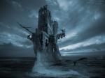 The Flying Dutchman Phantom - modern 3d surrealism posters digital art Prints wallpaper