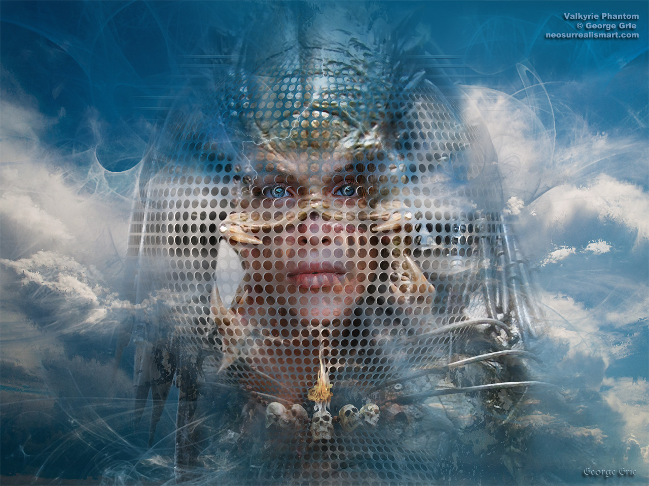 modern surrealism painting, contemporary surrealist graphic drawing, Цифровое искусство, неосюрреализм, произведение, живопись, художник, изобразительное искусство, образ, мечта, знаковых, популярные, сюрреалист, пришелец, красота и чудовище, монстр, дух, божество, хищник, опасность, форма, силуэт, портрет, женщина, убийца, охотник, лицо, угроза, дева, впечатление, убито, черепа, метафорический, мифология, скандинавский, фольклор, видение, поле битвы, небо, клыки, чужой, Виктор Вазарели, сфера, оптическая иллюзия