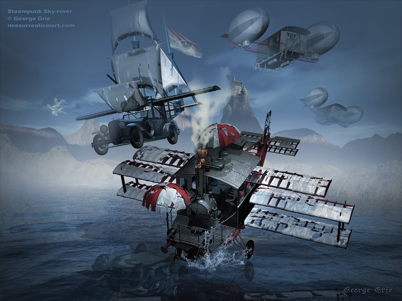 modern surrealism painting, contemporary surrealist graphic drawing, Limited edition prints artist certified signed fine arts, surreal fine art posters, free wallpapers multimedia gallery, paintings screensavers, drawings fantasy landscapes, posters, multimedia screensavers drawings, fantasy mystery suspense, 3ds studio max, surrealistic picture. view, atlantic, atlantic ocean, strand, seaside, cliff, castle, sea, fog, blue, sky, clouds, scenic, coast, beauty, beautiful, edge, shore, waves, tide, unwind, calm, wild, drive, tracks, land rover, range rover, four wheel drive, solitary, escape, get away