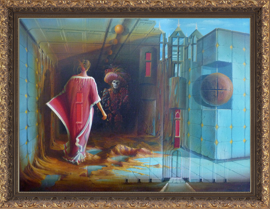 modern surrealism painting, contemporary surrealist graphic drawing, Attack Nostalgia Dark mystical dangerous gloomy mystic unsafe sinister treacherous, Fine-art painting traditional oil canvas brush pencil drawing classic art illustration, idealistic metaphorical allegorical symbolic, Surrealistic phantasmagoric incongruous imagery phantasmagorical psychoanalyticalSurreal visionary contemporary surrealist artist modern surrealism neo-surrealism   