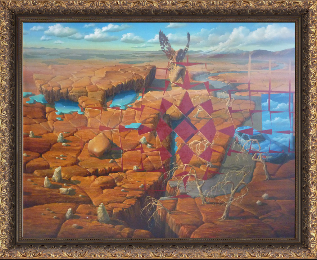 modern surrealism painting, contemporary surrealist graphic drawing, Surrealistic phantasmagoric incongruous , Surreal visionary contemporary surrealist artist modern surrealism neo-surrealism, Mountains peak mountain mass cliff rocks , Texture surface quality exterior , Fine-art painting traditional oil canvas brush pencil drawing classic art  