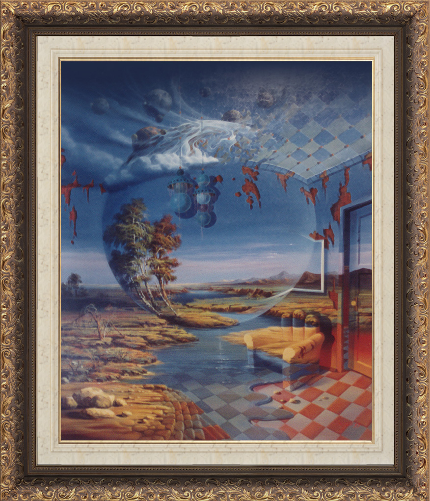 modern surrealism painting, contemporary surrealist graphic drawing, Interior Landscape Universe, Landscape scenery countryside land nature scene backdrop, Fantasy vision fantastical visualization, Space outer cosmos Surreal visionary contemporary surrealist  universe planets, Fine-art painting traditional oil canvas Surrealistic phantasmagoric brush pencil drawing classic art, artist modern surrealism neo-surrealism, Creative original imaginative artistic ingenious inspiration 