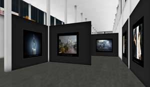 Virtual walk-through 3D gallery 1995